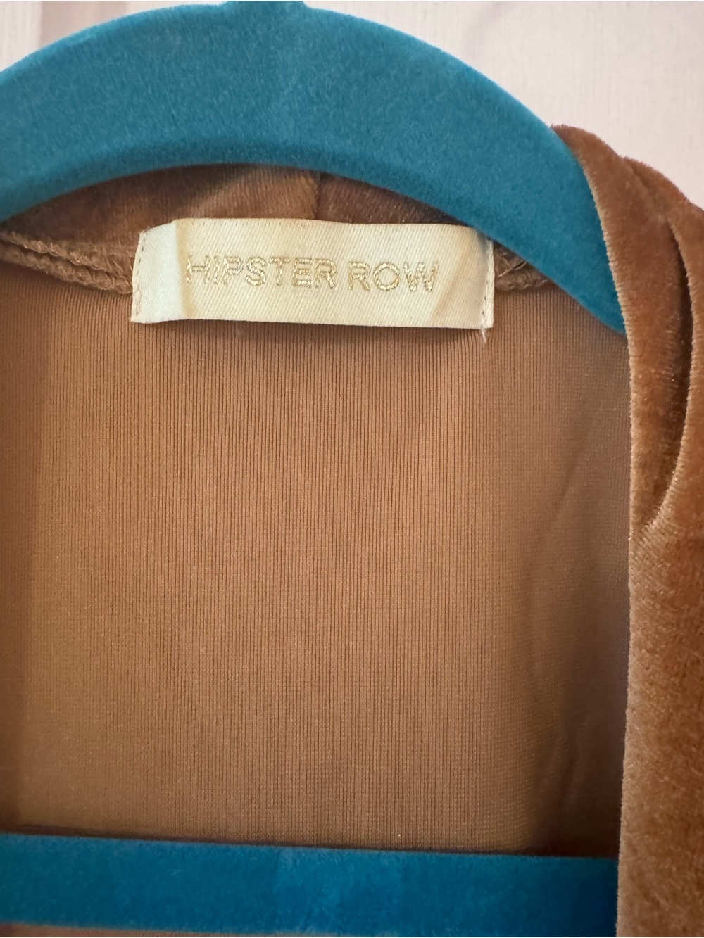 Soft Velvet Open-Front Cardigan in Brown - Picture 2 of 4